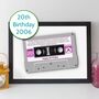 20th Birthday Print Birth Date Songs Gift Year 2006, thumbnail 12 of 12