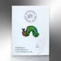 Small Eat The Rich Caterpillar Enamel Lapel Pin, Birthday, Christmas, Friendship Gift, thumbnail 4 of 8