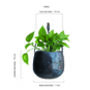 Hanging Planter With Handle 'Sinduri', thumbnail 5 of 5