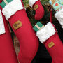 Set Of Five Christmas Stockings, thumbnail 7 of 12