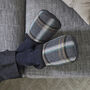 Ken Mixed Grey Herringbone Mens Slippers/Indoor Shoes, thumbnail 1 of 8