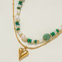 Gold Heart 18ct Gold Plated Necklace Set, thumbnail 1 of 9