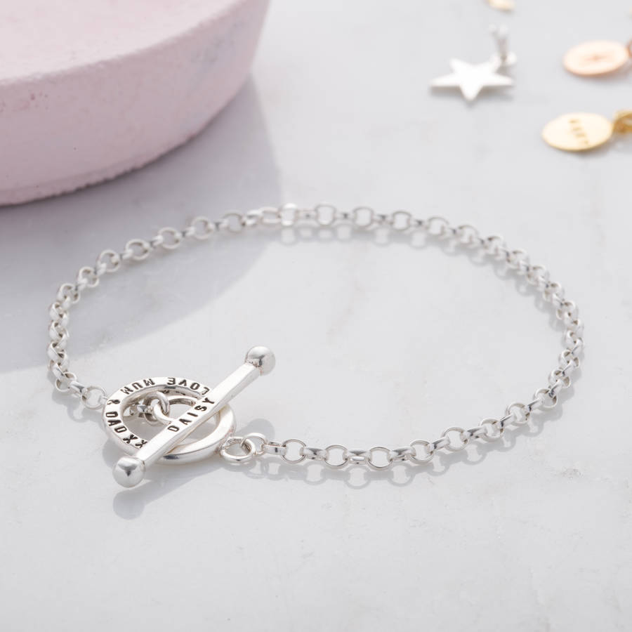 Personalised Classic Charm Bracelet By Posh Totty Designs