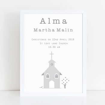 Christening, Baptism And Dedication Personalised Print, 5 of 5