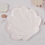 Pink Mermaid Shell Shaped Party Plates X Eight, thumbnail 1 of 2