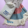 Personalised Soft Cotton Throw, Gift For Her, thumbnail 4 of 11
