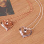 Friend Heart Message Pendant In Sterling Silver, thumbnail 2 of 5