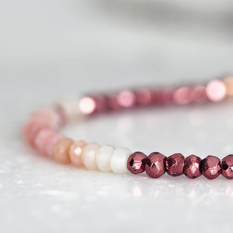 Pink Opal Bracelet By Artique Boutique Notonthehighstreet Com   Original Pink Opal Bracelet 