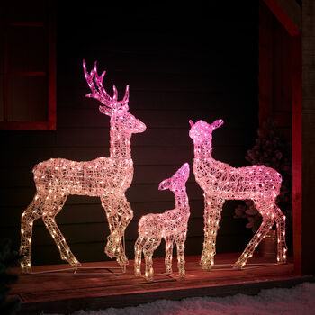 Twinkly Smart LED Light Up Christmas Reindeer Family, 3 of 12
