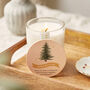 Couple's Christmas Gift Tree Scented Candle With Lid, thumbnail 1 of 10