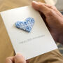 Personalised 20th China Anniversary Origami Heart Card, thumbnail 5 of 6