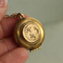 Gold Moon And Star Locket Necklace, thumbnail 2 of 9