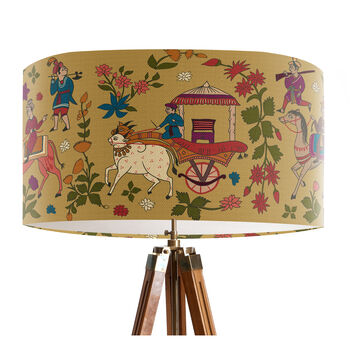 Procession On Gold Lampshade, 7 of 8