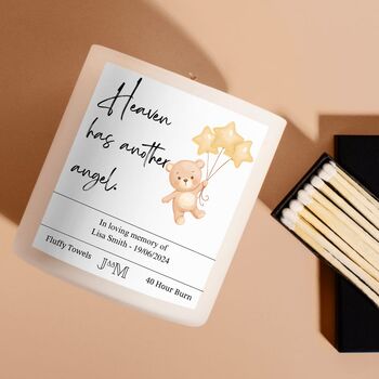 Personalised Baby Loss Candle Gift Set For Miscarriage, 2 of 6