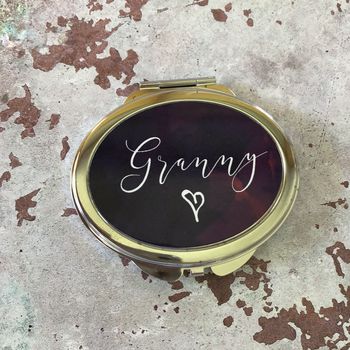 Personalised Oval Compact Mirror, 7 of 8