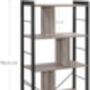 Five Tier Bookshelf Large Storage Shelf Bookcase, thumbnail 11 of 12