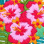 Tropical Flowers Embroidery Kit, thumbnail 4 of 8