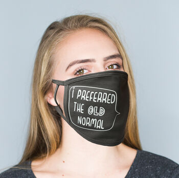 Unisex Speech Bubble Face Mask, 3 of 7