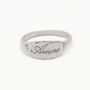 Sterling Silver Amore Word Ring, thumbnail 1 of 3