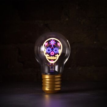 Calavera Cordless Glass Lightbulb, 2 of 5