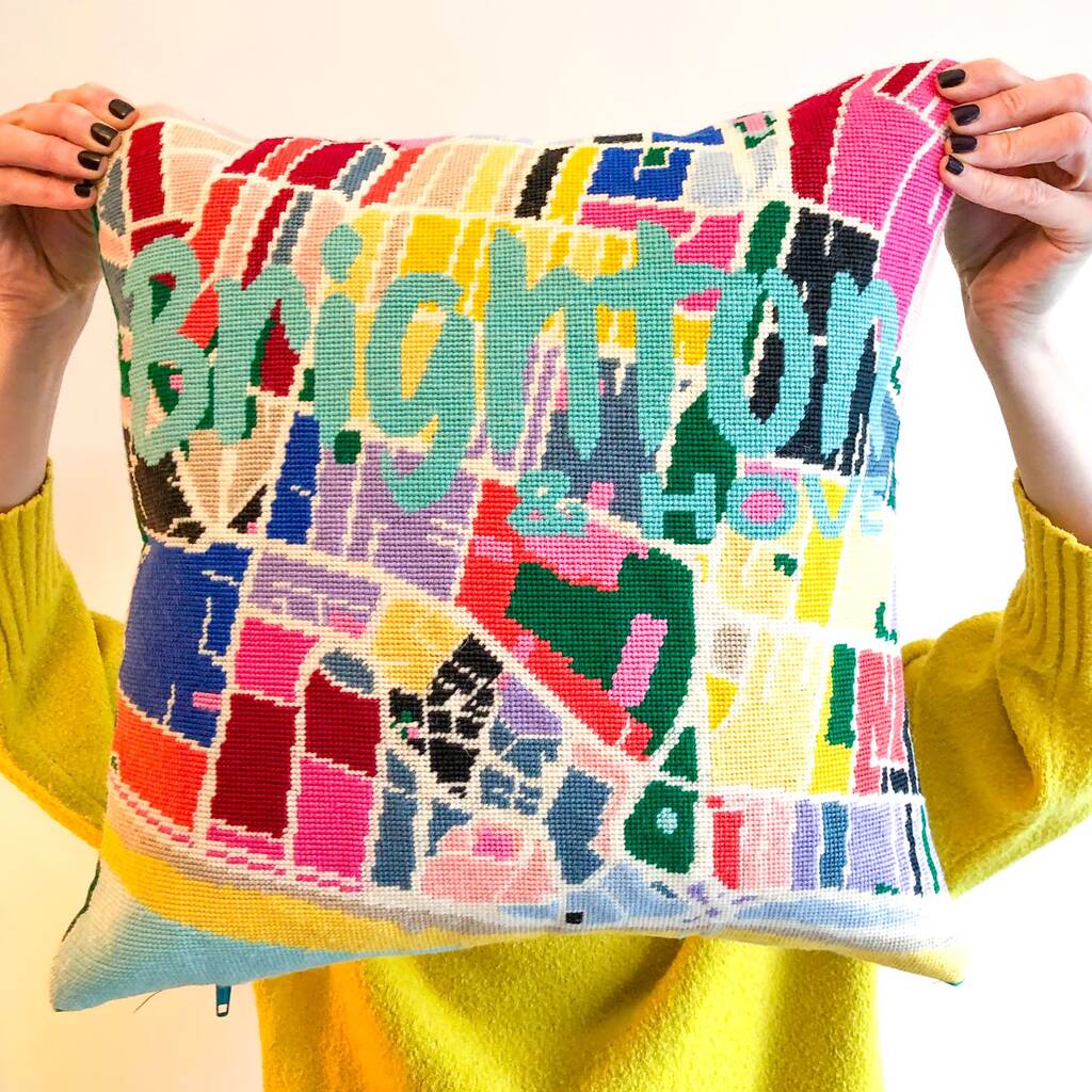 Brighton And Hove City Map Tapestry Kit, 1 of 7