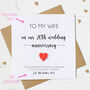 Personalised China 20th Wedding Anniversary Card, thumbnail 3 of 6