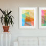 Colourful Abstract Screen Print Waves #Three, thumbnail 3 of 3