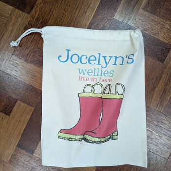 Personalised Welly Boot Bag, 11 of 11