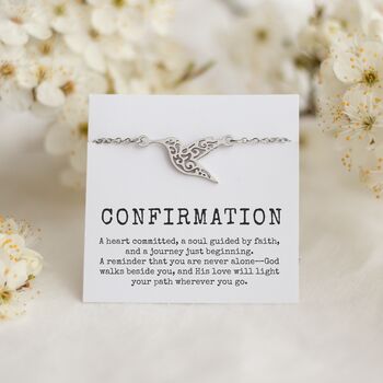 Confirmation Gift For Girl, Hummingbird Bracelet, 9 of 10