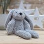Theo The Long Leg Grey Bunny Soft Toy, thumbnail 1 of 3
