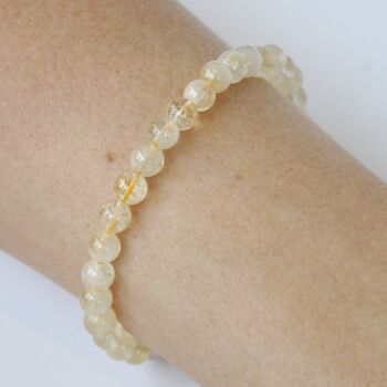 Men's Citrine Bead Bracelet Gift For Him, 2 of 5