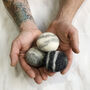 Fair Trade Wool Felted Soap Marble Pebble 3pc Gift Set, thumbnail 5 of 12