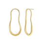 Gold Vermeil Lava Earrings, thumbnail 3 of 5