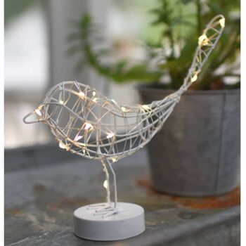 Copper Light Up Table Robin, 2 of 3