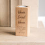 Personalised Home Sweet Home Wooden Candle Holder, thumbnail 5 of 5