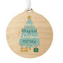 Personalised Christmas Tree Round Wooden Decoration, thumbnail 2 of 4