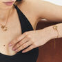 Personalised Glistering Eclipse Pendant In Gold, thumbnail 6 of 8