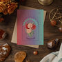 Sagittarius Zodiac Flower Card, thumbnail 1 of 4
