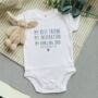 Personalised Best Friend Inspiration Dad Baby Vest, thumbnail 1 of 2