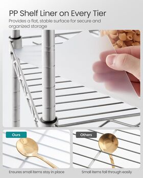 Five Tier Bathroom Storage Rack With Hooks, 6 of 9