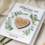 Botanical Save The Date Heart Magnet Cards, thumbnail 8 of 9