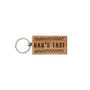 Dapper Chap 'Dad's Taxi' Rectangular Oak Keyring, thumbnail 2 of 4