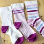 Personalised Socks Make Up Bag Birthday Pamper Gift Set, thumbnail 6 of 9