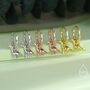 Sterling Silver Dinosaur Huggie Hoop Earrings Brachiosaurus, thumbnail 3 of 11