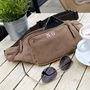 Personalised Belt Bag In Classic Coffee Canvas, thumbnail 2 of 6