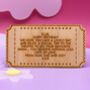 Personalised Wooden Ticket Gift Voucher, thumbnail 2 of 4