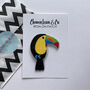 Toucan Iron On Patch, thumbnail 2 of 3