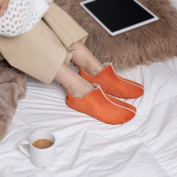 Snugtoes Light Weight Pixie Boot Slippers For Women Orange, 3 of 5