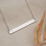 Personalised Silver Bar Necklace, thumbnail 5 of 9