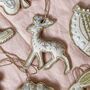 Luxury Irish Linen Festive Reindeer Christmas Tree Decoration, thumbnail 6 of 9